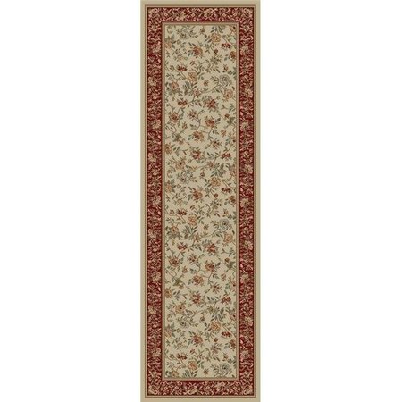 CONCORD GLOBAL TRADING Concord Global 62226 6 ft. 7 in. x 9 ft. 6 in. Ankara Floral Garden - Ivory 62226